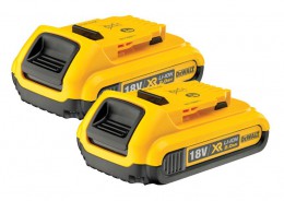 Dewalt DCB183 2 x 18V 2.0Ah Li-ion Battery Packs (Pack of 2) £58.95